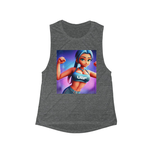 Women's UBF Graphic Flowy Scoop Muscle Tank