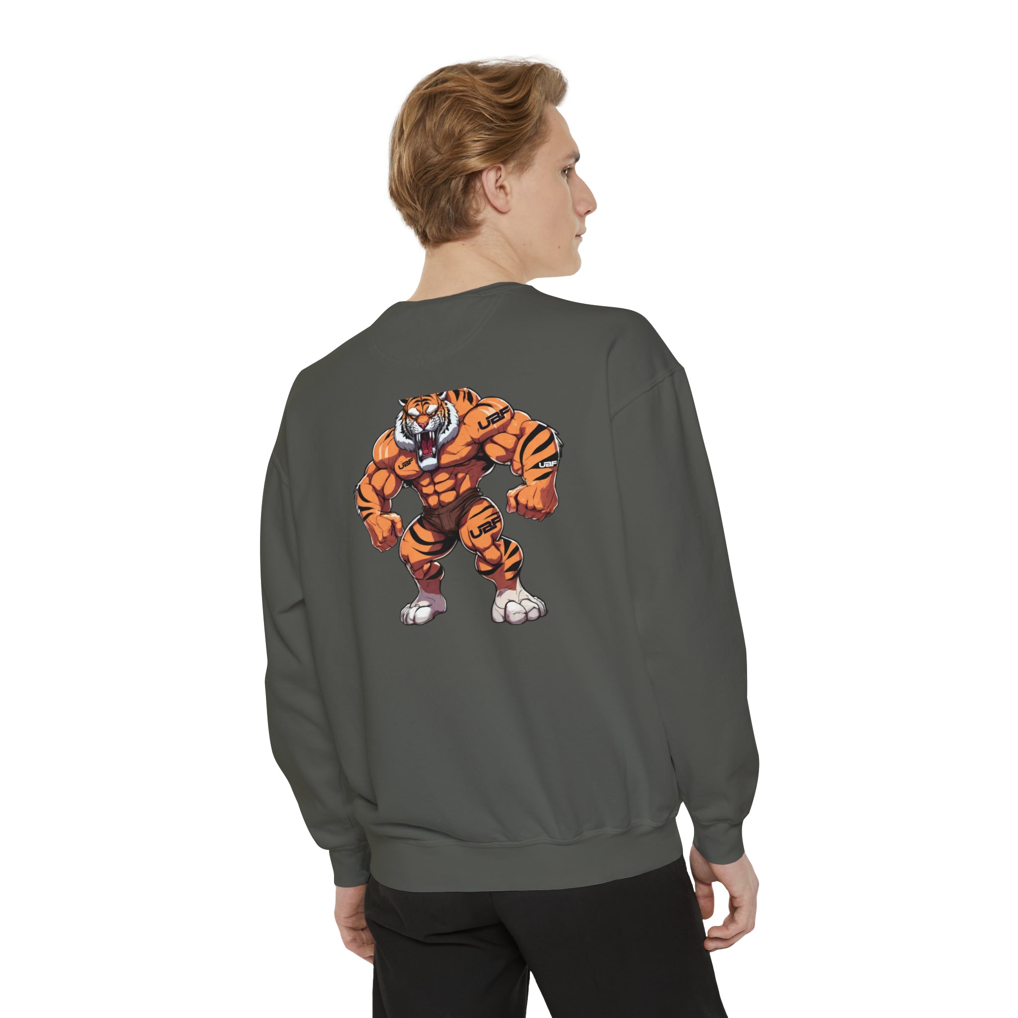 Men’s “Tatted Tiger” Garment-Dyed Sweatshirt