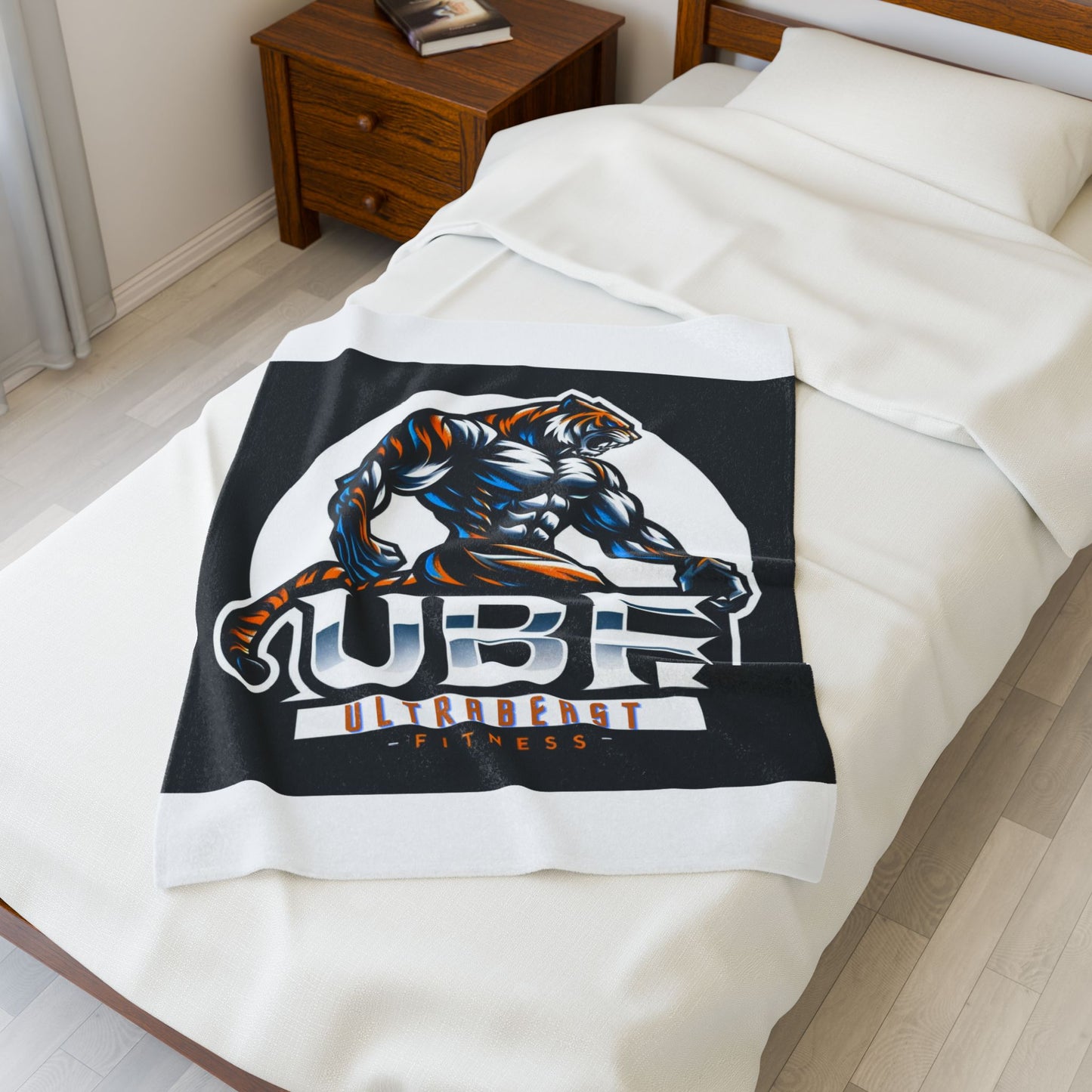 Shredded Tiger Velveteen Plush Blanket