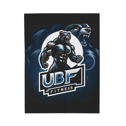 Mascot Bear Velveteen Plush Blanket