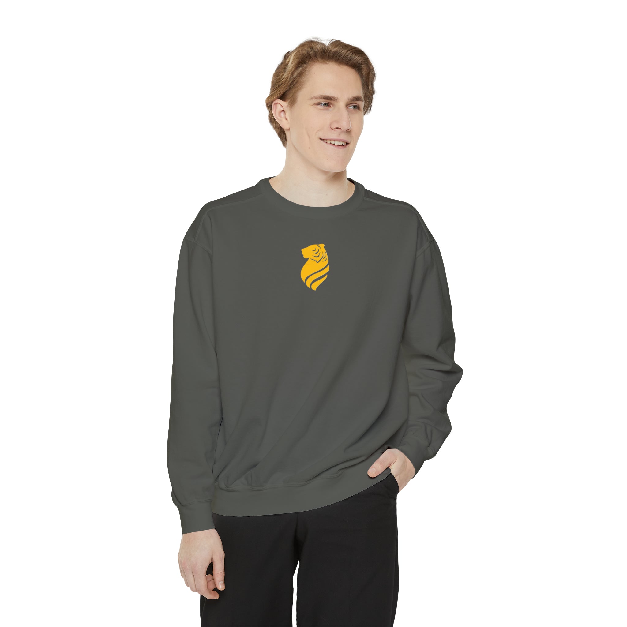 Men’s “Tatted Tiger” Garment-Dyed Sweatshirt