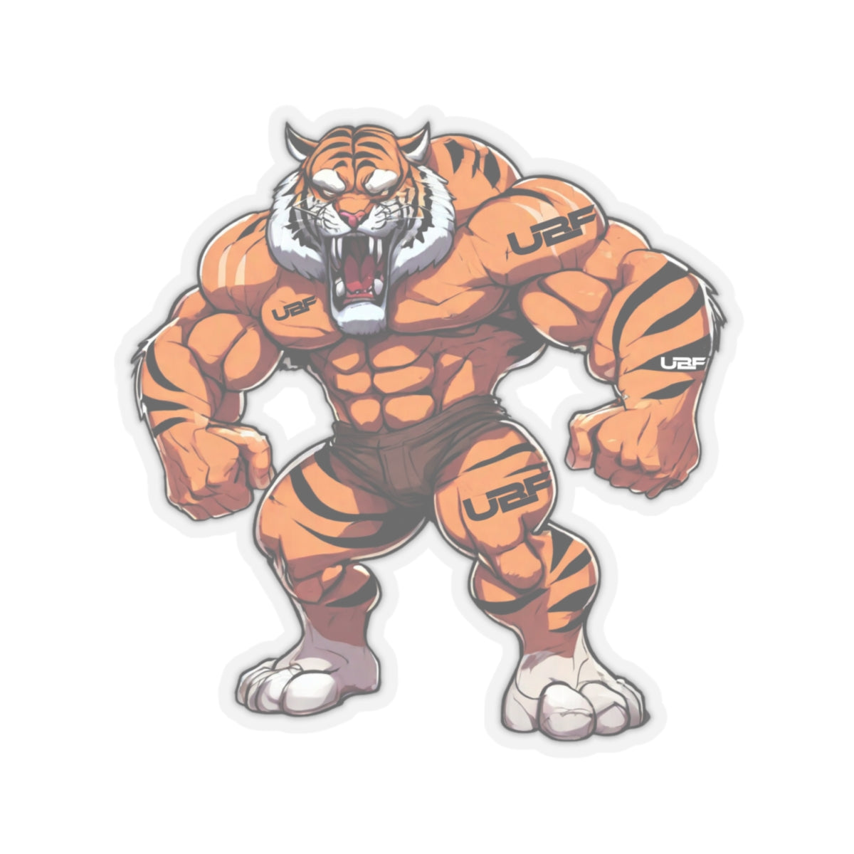 Tatted Tiger Kiss-Cut Stickers