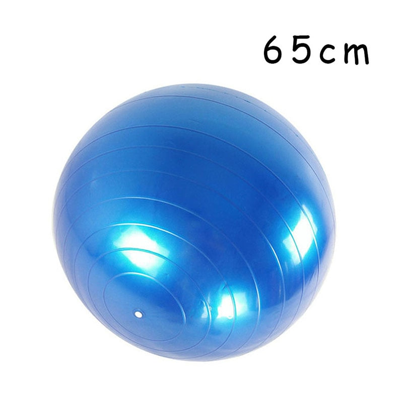 Ultra-Durable PVC Yoga Balance Ball - Glossy, Thickened, Explosion-Proof Fitness Ball for Home Gym, Pilates, and Stability Training - Available in 45cm, 55cm, 65cm, 75cm, 85cm Sizes