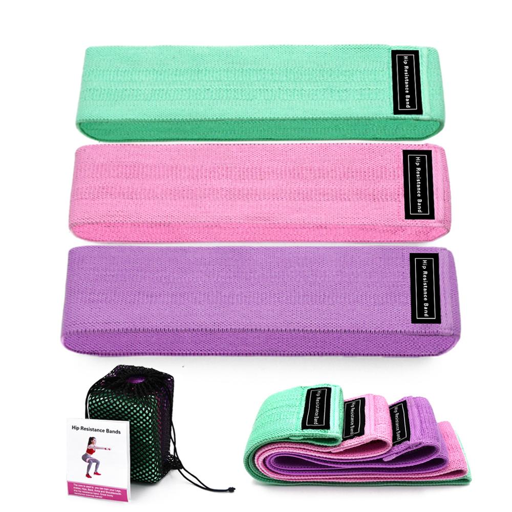 3-Piece Resistance Band Set - Premium Elastic Fitness Bands for Full-Body Workout, Stretching & Strength Training