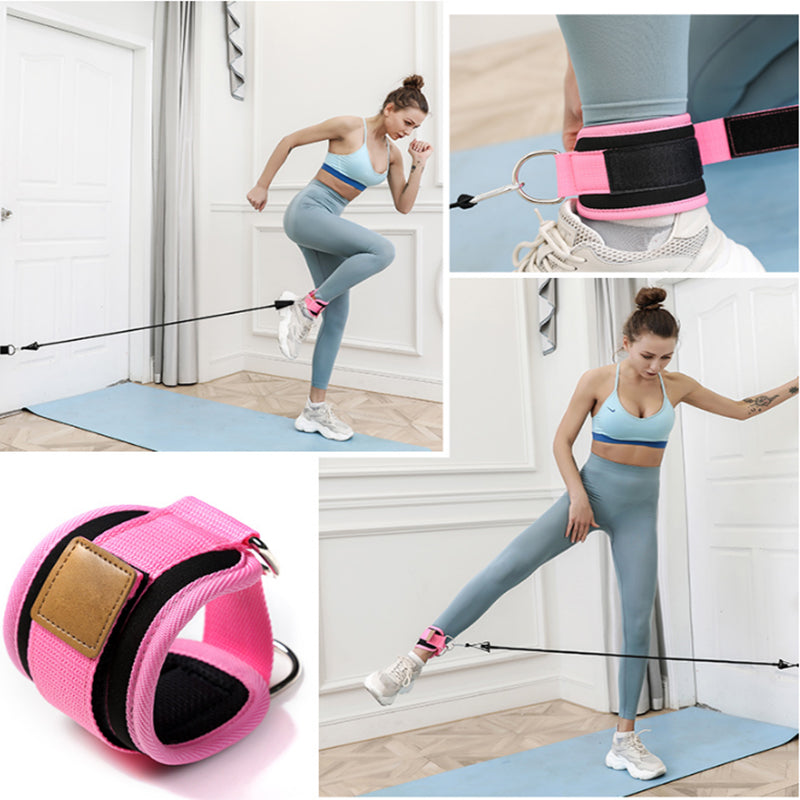BootyBoost Resistance Bands Set - Includes Ankle Straps & Cable Attachments for Effective Butt, Thigh & Leg Workouts, Ideal for Pulley System & Lifting Exercises
