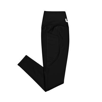 White UBF Leggings with pockets