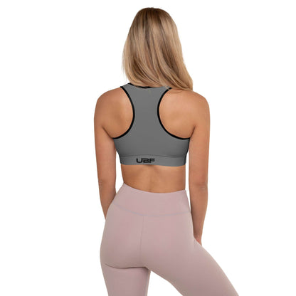 Grey Padded Sports Bra