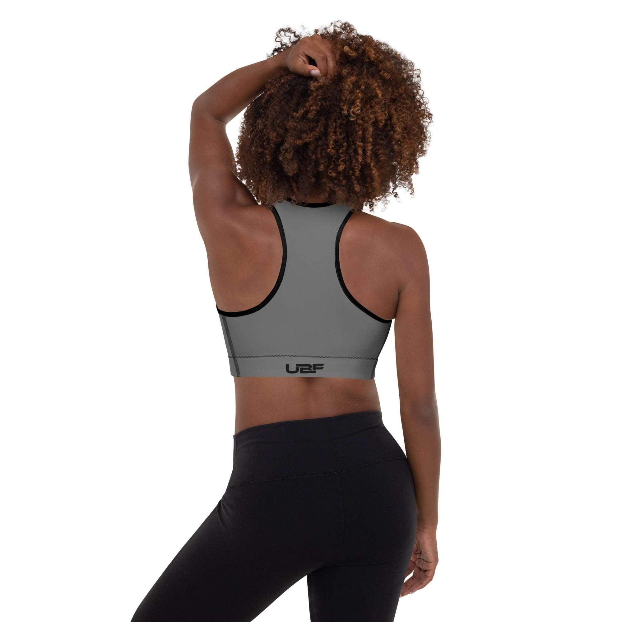 Grey Padded Sports Bra