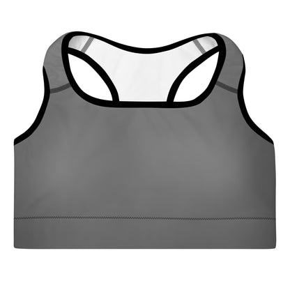 Grey Padded Sports Bra