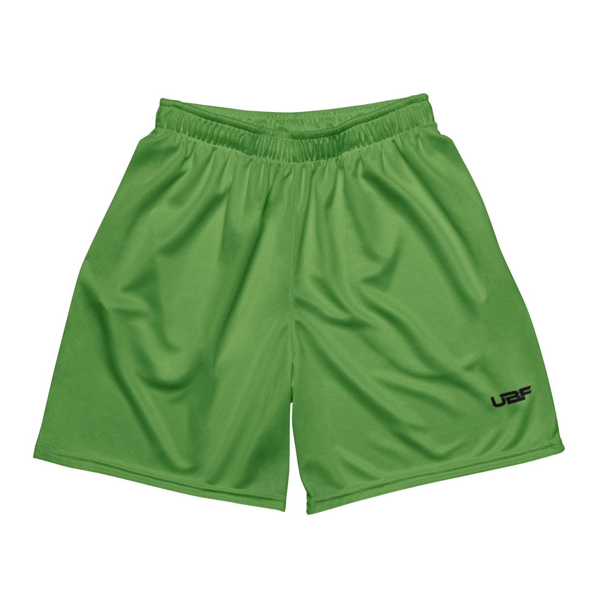 Black UBF Green mesh shorts