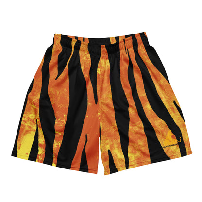 Women’s “striped Tiger” mesh shorts