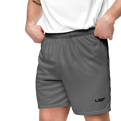 Men’s Black UBF Grey mesh shorts