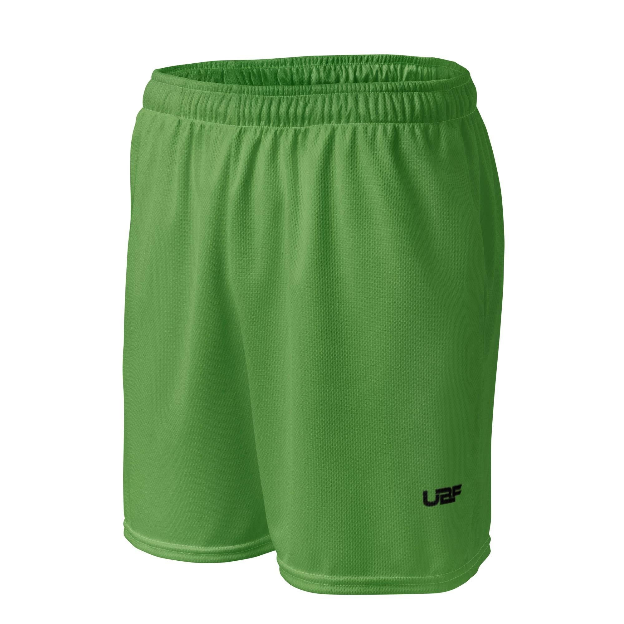 Black UBF Green mesh shorts