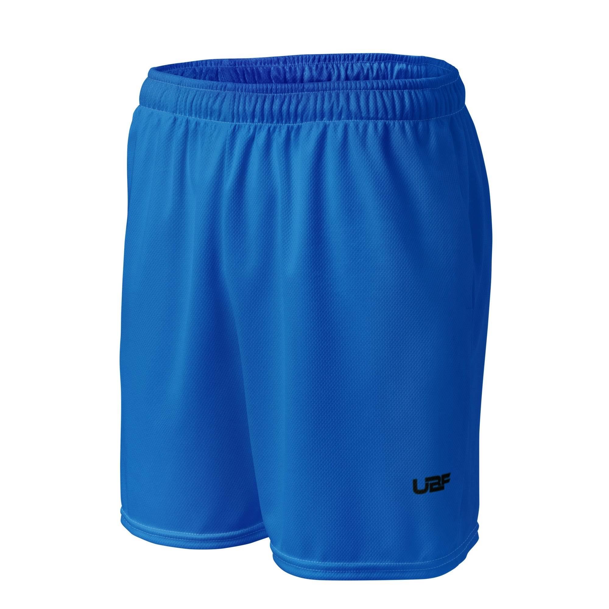 Black UBF Navy Blue mesh shorts