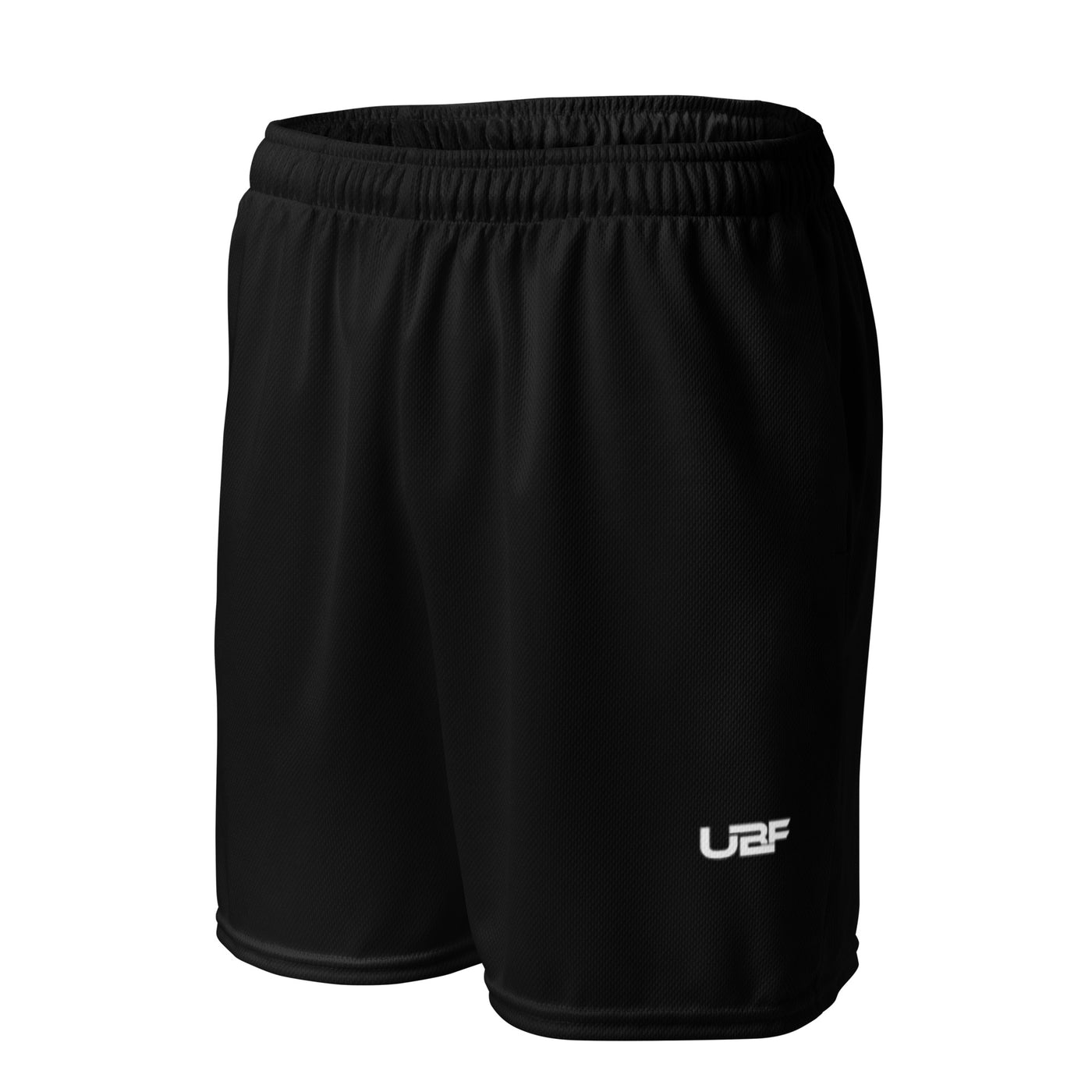 White UBF Black mesh shorts