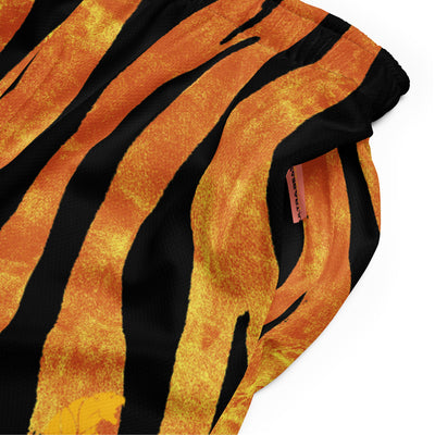 Women’s “striped Tiger” mesh shorts