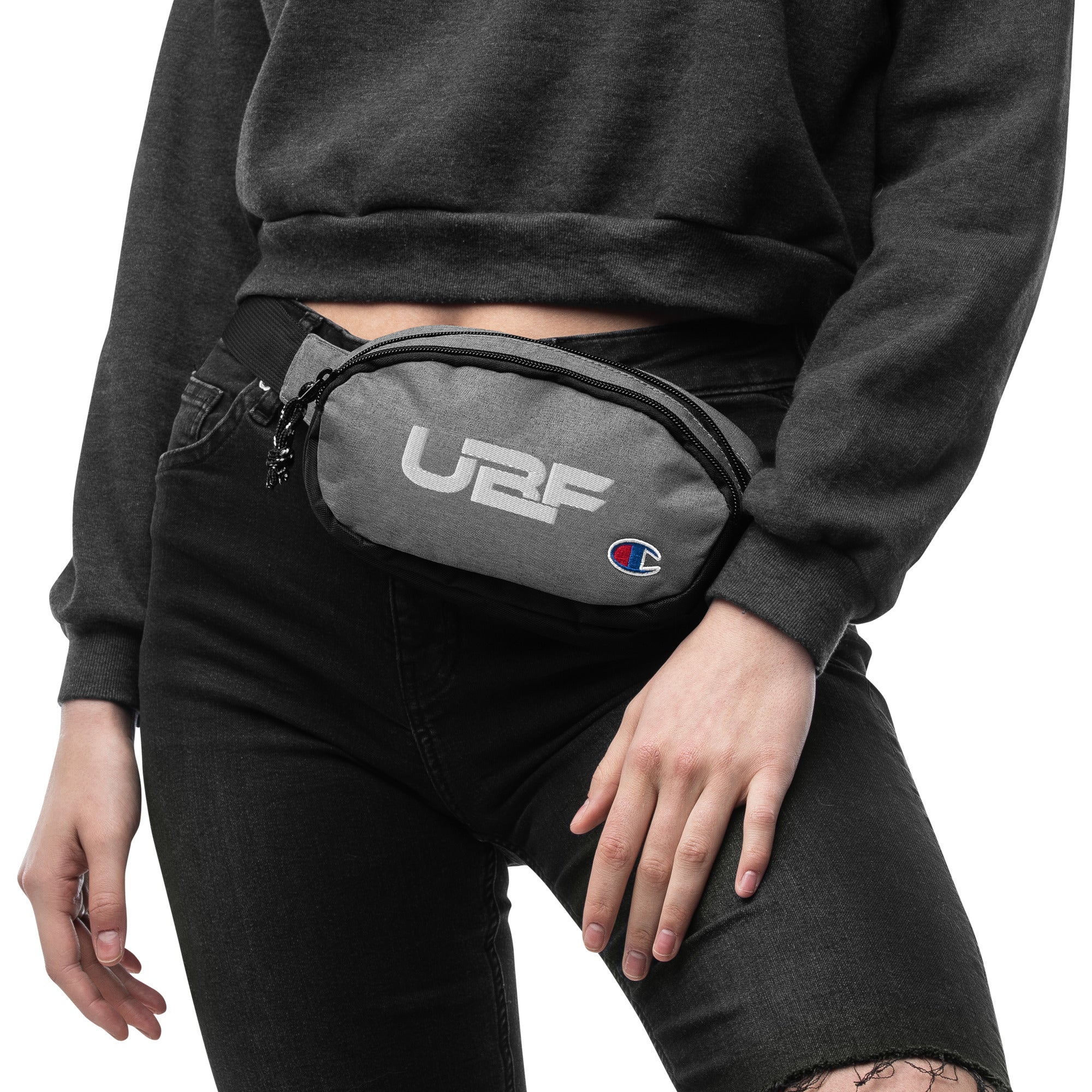 White UBF Champion fanny pack