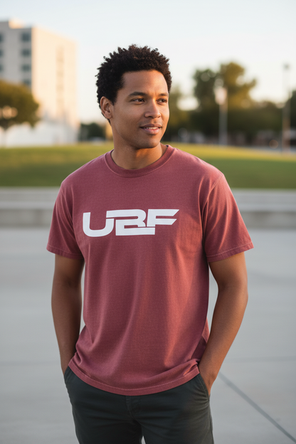 UBF Garment-Dyed Heavyweight Tee — Structured Soft Cotton T-Shirt