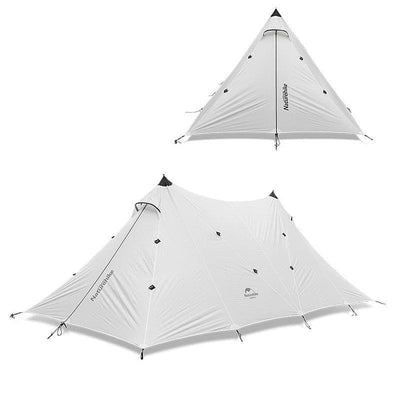 20D Silicone Nylon Large Waterproof Camping Tent 8-10 Person Single Layer Hiking Tower Tarp.