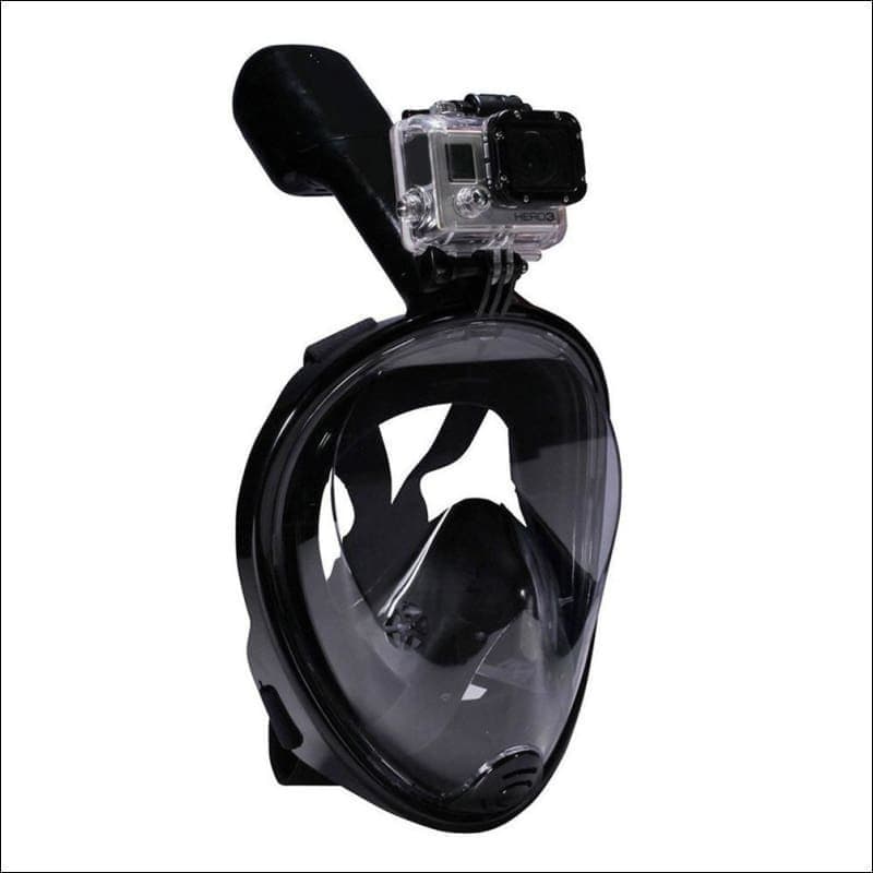 180°View Panoramic Full Face Snorkel Mask with Anti-fog Anti-leak Snorkeling Design.