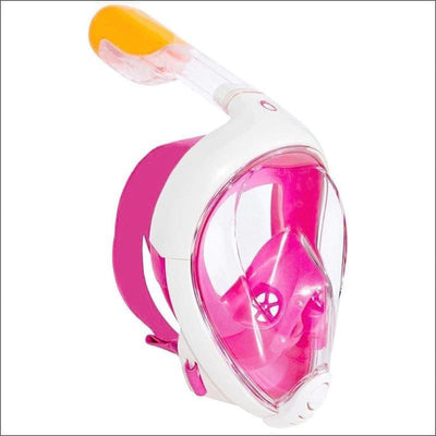 180°View Panoramic Full Face Snorkel Mask with Anti-fog Anti-leak Snorkeling Design.