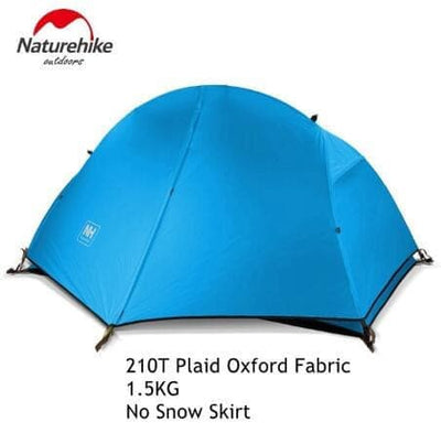 1.3KG Tent 20D Silicone Fabric Ultralight 1 Person Double layered aluminum rod tent.