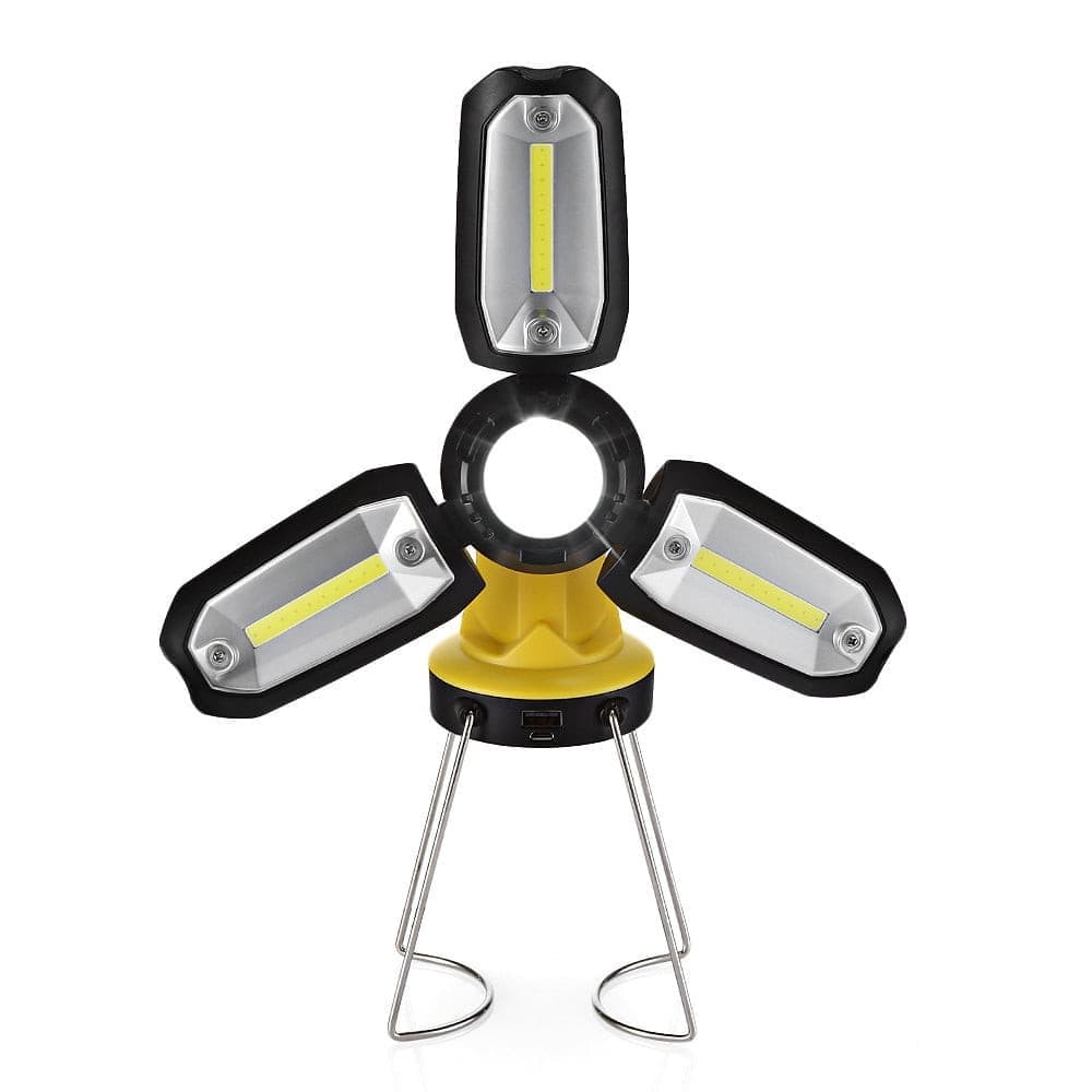 Multi-function Foldable Working Light Rechargeable Camping Lamp.