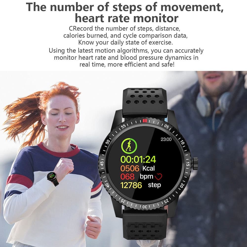 waterproof Blood pressure support fitness watch.