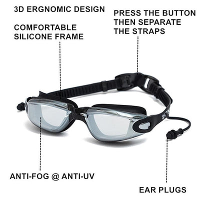Swimming Goggles HD Shortsighted Swimming Glasses.