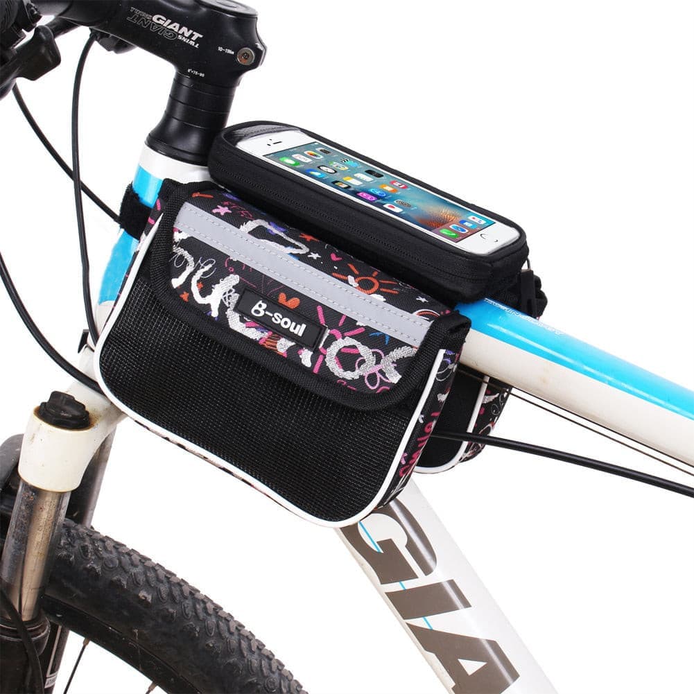 5.5 Inch Touch Screen Bicycle Bag with double pouch..
