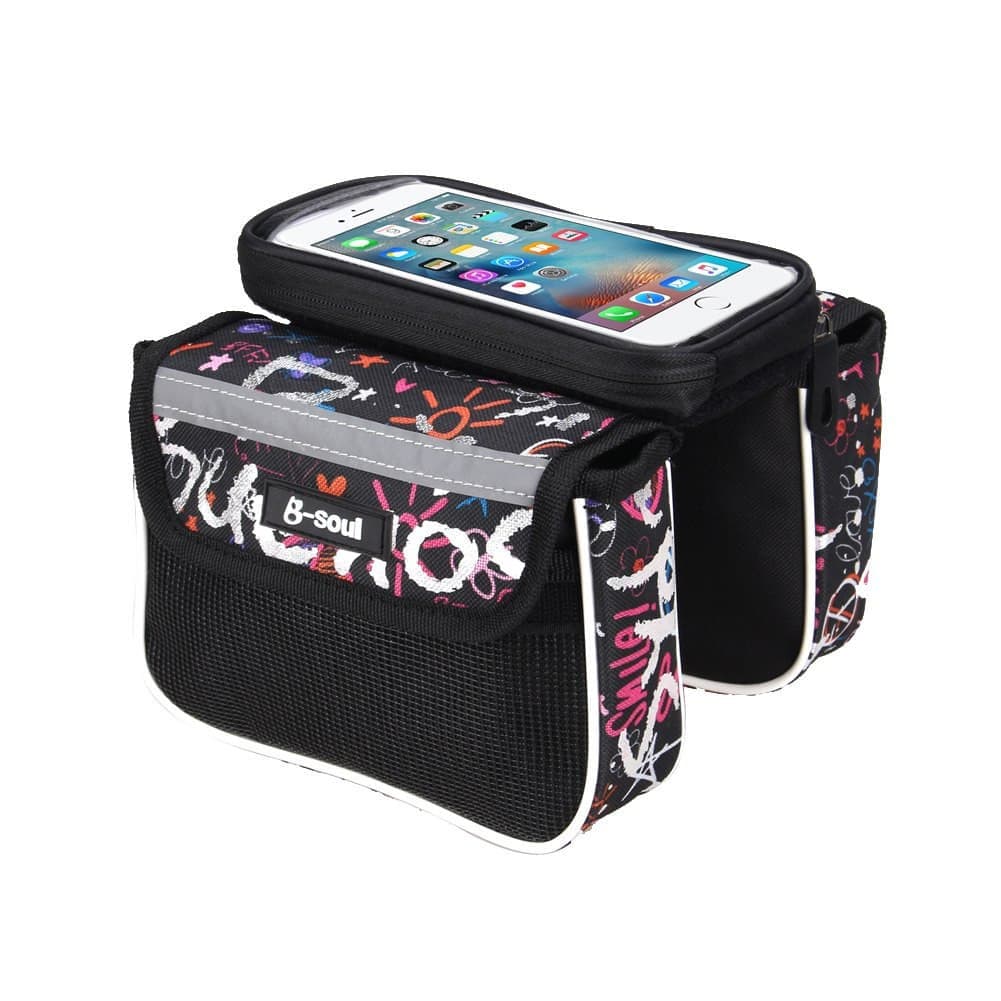5.5 Inch Touch Screen Bicycle Bag with double pouch..