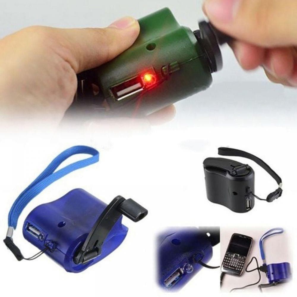 USB Phone Emergency Charger For Camping Hiking Outdoors.