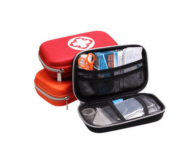 17 Items/64 pcs First Aid Emergency Kit EVA Pouch Car Bike Home Medical Bag Outdoor Sports Emergency Medical Treatment.