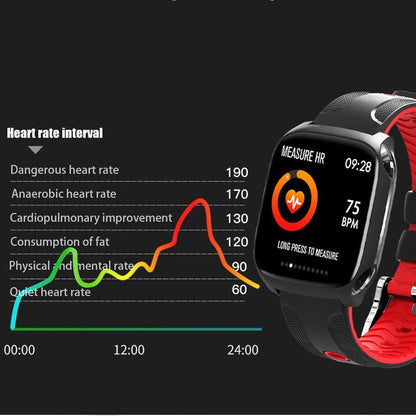 TF9 Smart Watch Color screen and heart rate monitor.
