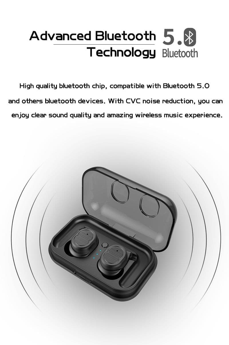 Wireless Bluetooth Earphone With Charging Box.