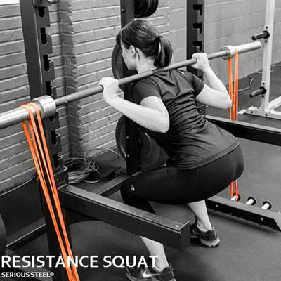 Resistance bands for strength training.