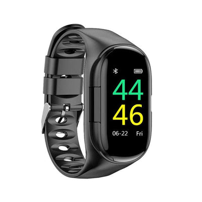 AI Smart Watch With Bluetooth Earphone Heart Rate Monitor Smart Wristband.