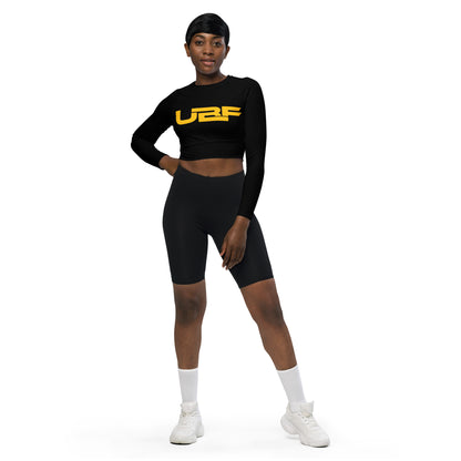 Womens long-sleeve crop top