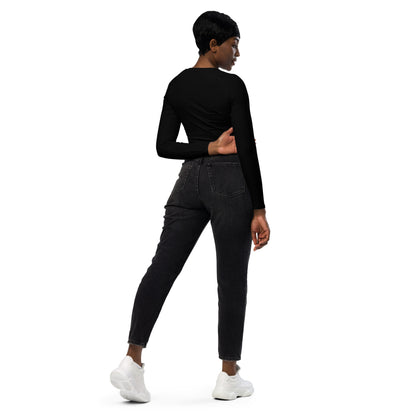 Womens long-sleeve crop top