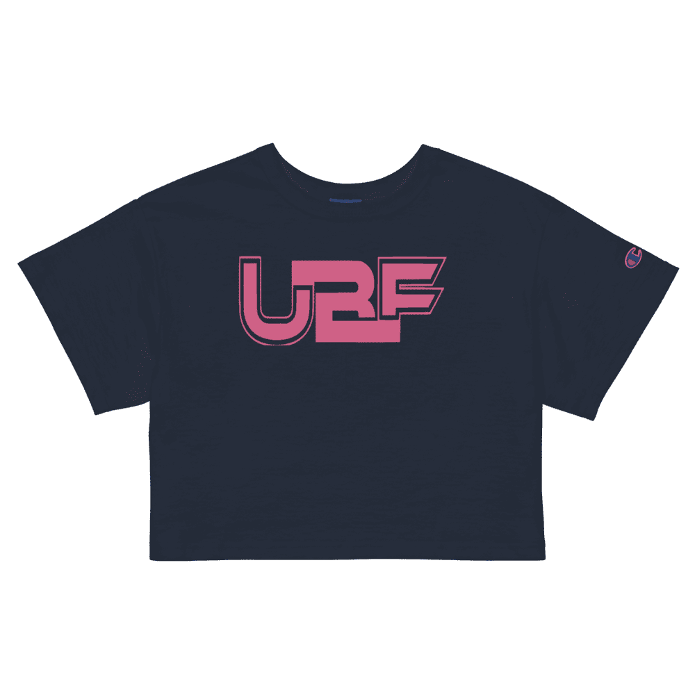 Womens UBF injection Champion crop top.
