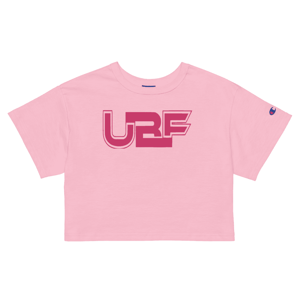 Womens UBF injection Champion crop top.