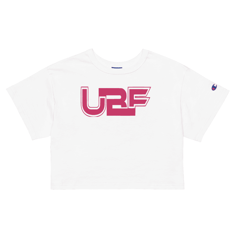 Womens UBF injection Champion crop top.