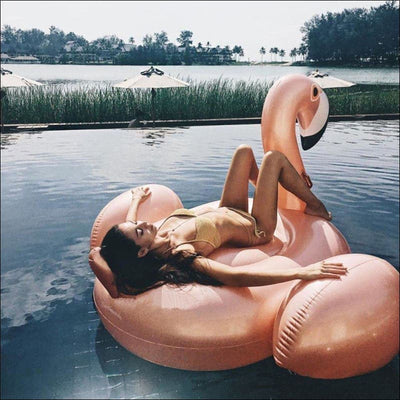 Giant Flamingo Inflatable Swimming Float.