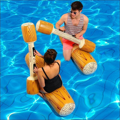 Inflatable Raft Water Toy w/ raft paddles.