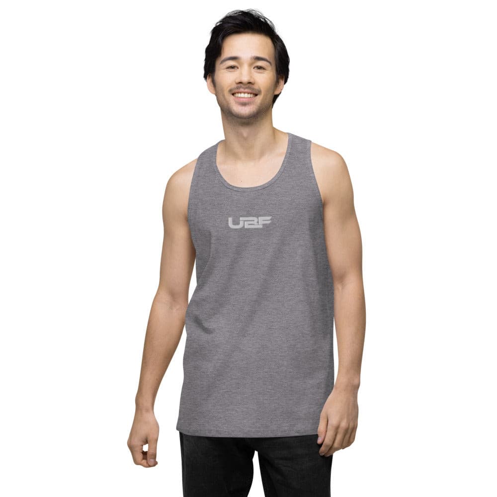 Embroidered Men’s premium UBF tank top.