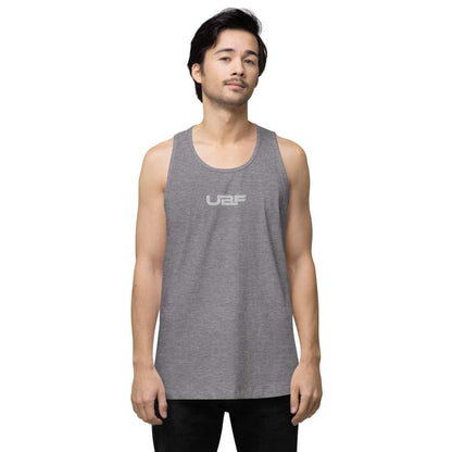 Embroidered Men’s premium UBF tank top.