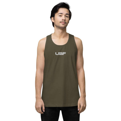 Embroidered Men’s premium UBF tank top.