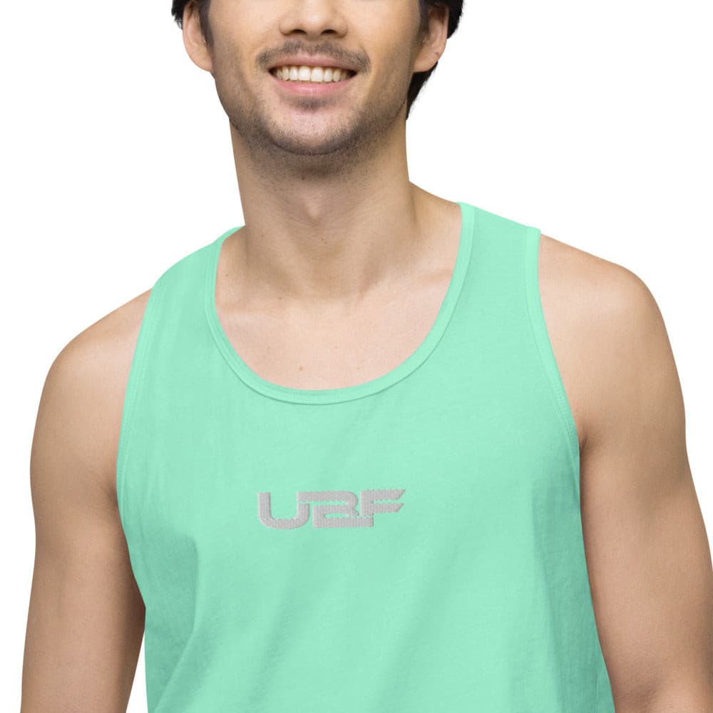 Embroidered Men’s premium UBF tank top.