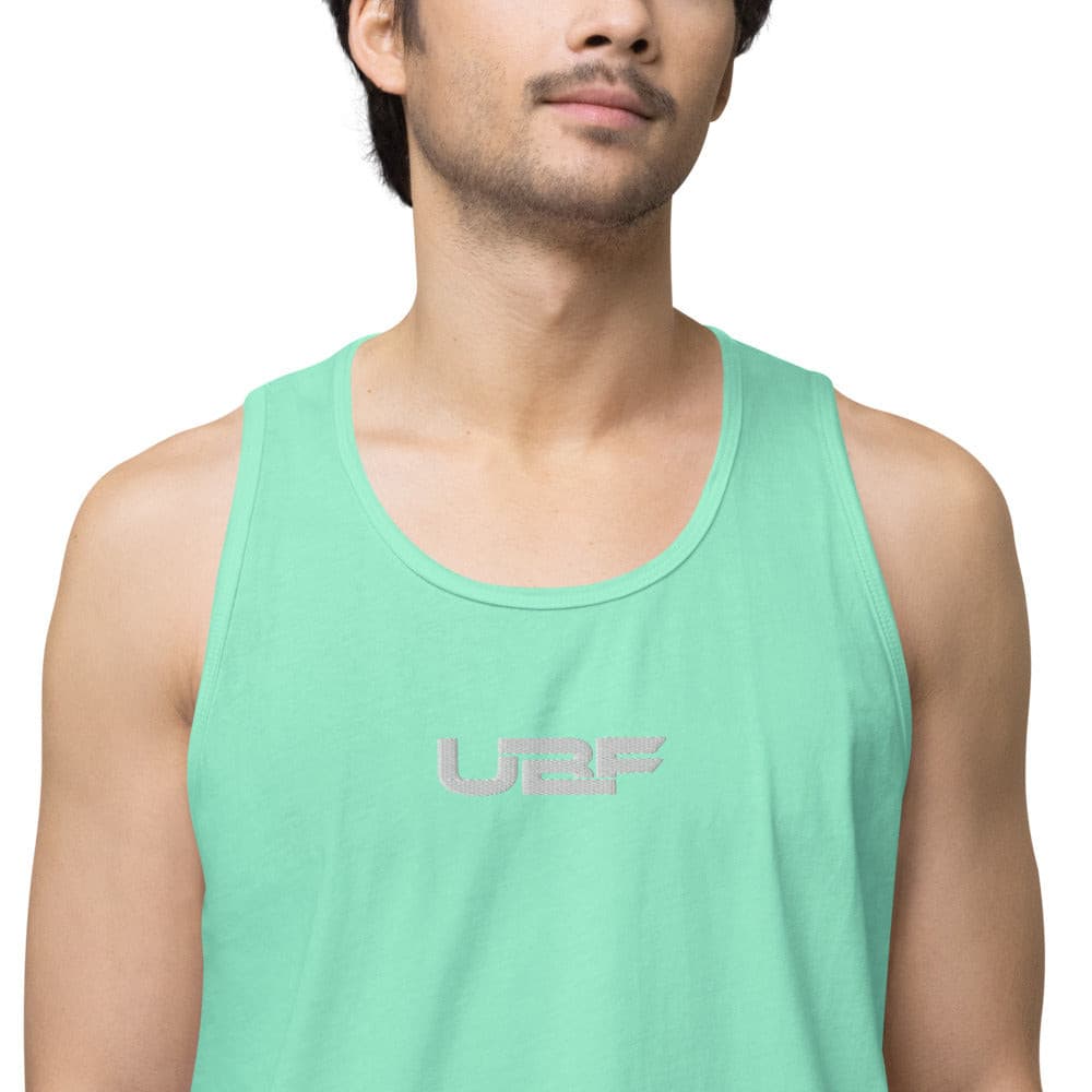 Embroidered Men’s premium UBF tank top.