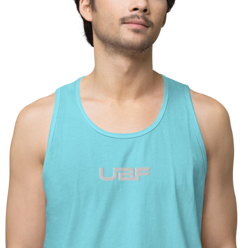 Embroidered Men’s premium UBF tank top.